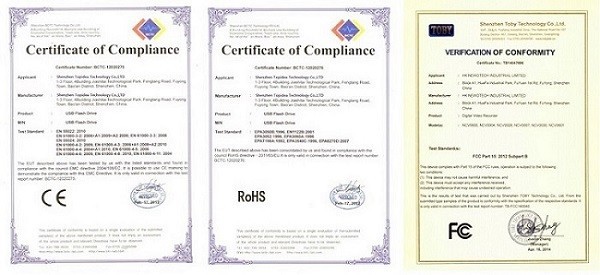 Certificates 600