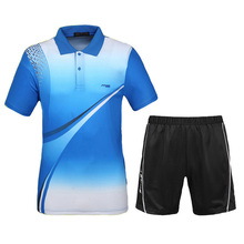 Men Tennis Shirts With Shorts 2016 New Sports Series Wicking Breathable Clothing Men’s Badminton Table Tennis Suit