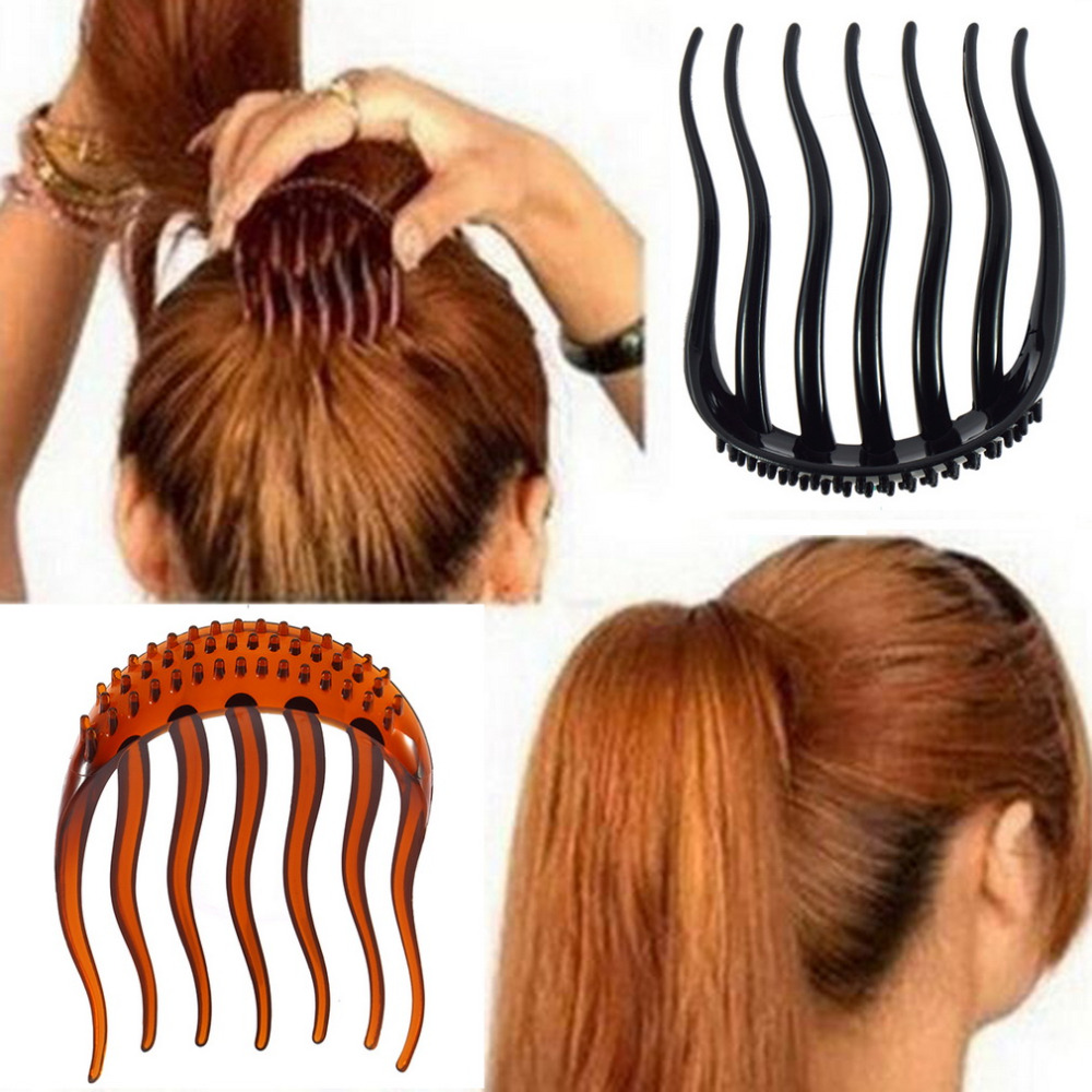 New High quality Useful Volume Inserts Hair Clip Bumpits Bouffant Ponytail Hair Comb Bun Ponytail Inserts Hair Clip