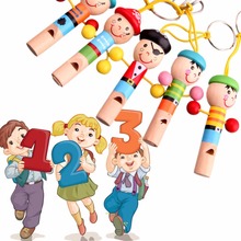 Bebé niños juguete de madera Mini silbido piratas juguete de desarrollo Musical juguetes NIE #