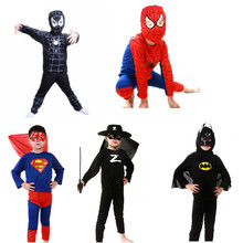 100 sets/lot Children Superhero Costume for Halloween