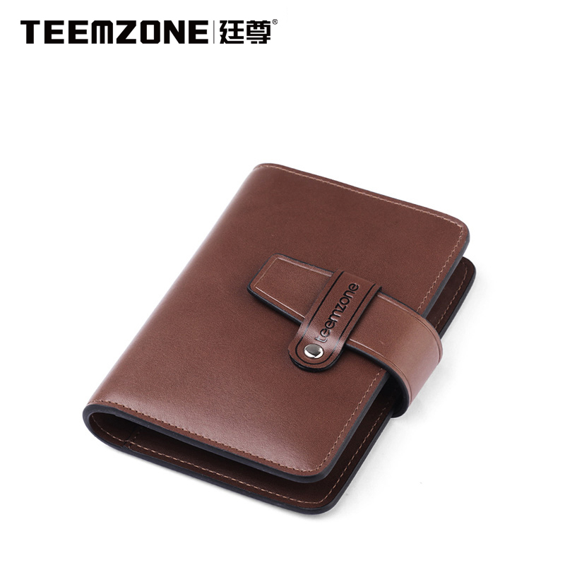 Teemzstatue of new men's cattle packet pickup large capacity card clip men's Bank credit card.