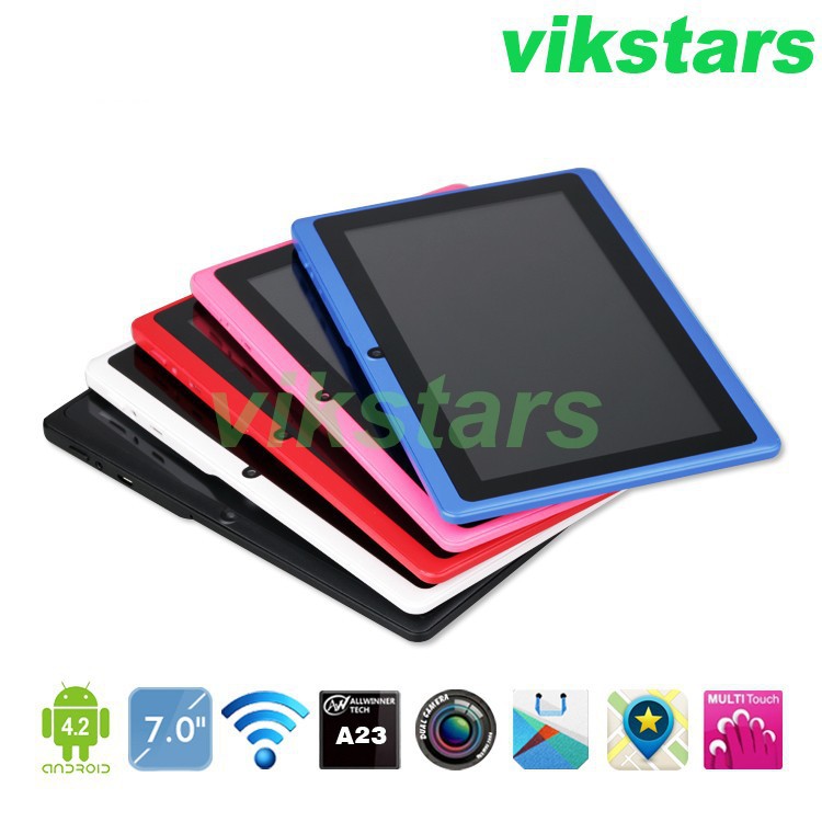 7 inch android tablet PC dual core+  pro Allwinner A23+ android 4.2.2 +4G+dual camera +WIFI OTG capacitive screen Free shipping