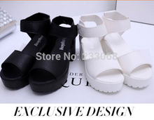 2016 Direct Selling Eva Knee High Sandals Sandalias Mujer Women Summer Shoes New Soft Pu Sandals Women’s High-heeled Thick Heel