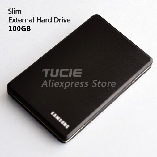 Free Shipping Slim Aluminum design HDD 2 5 External Hard Drive 100G Desktop and Laptop Portable