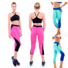 2015 New Arrival Candy Color Capris Skinny Outdoor Fitness Race Sportswear GYM Running Exercise Pants Capris Crops Leggings