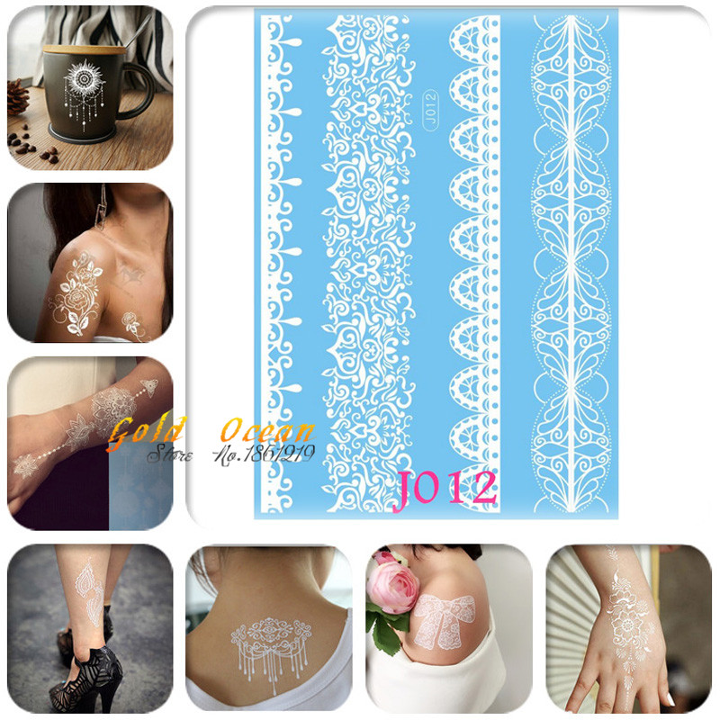 1pc large lace henna temporary tattoo stickers women 1pc large lace henna temporary tattoo stickers women