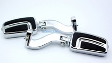 New Chrome Motocycle Passenger Mounts & Pegs For Harley Davidson Street Glide Touring 93-16 14 15 Model