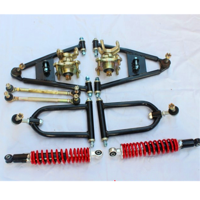 ATV before the big lever arm knuckle damping suspension system retrofit