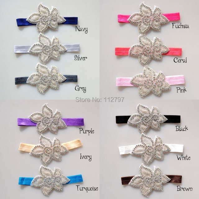 798 New baby headbands bling 757   Baby Girl Bling Rhinestone Headbands Newborn Christening Headband Baby 