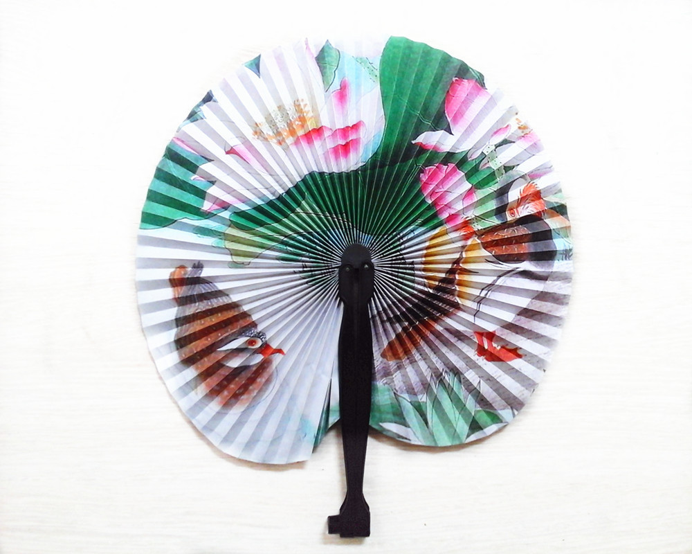 Wholesale Paper Fan Holiday Sale Paper Hand Fan Folding Wedding Party