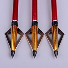 6pcs pack Promotion 125 Grain Arrowhead Bow and Arrow Point Archery Steel Blade Arrowhead for Hunting