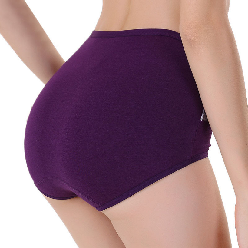 Amazing High Waist Cotton Women Briefs Sexy Healthy Panties Underwear Ladies Underpants Plus Size