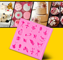 Food Grade Mini Towel,Key, Baby Shoes, Dolphin Shape Fondant Mold, Baking Tool, Kitchen Accessory 10PC/lot Free Shipping