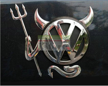 3D Devil Car Sticker Emblems For Toyota Honda Skoda Nissan Buick Mazda Volkswagen Lada Kia Golf