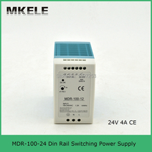 Бросился один 100 вт Smps стабильный 24 v 100 w электропитание питания Mdr-100-24 компактный размер с Ce сертификации