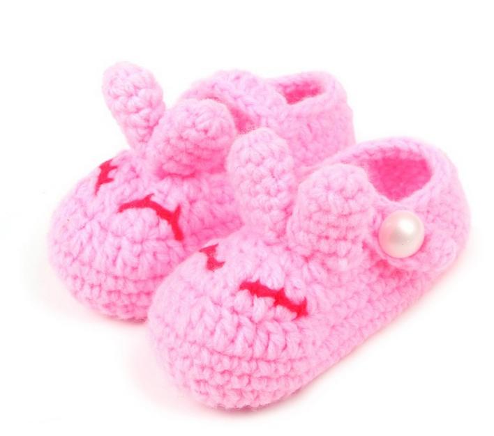 1Pair Lovely soft baby boys girls cartoon 3D rabbit colors handwork toddler shoes children s crib