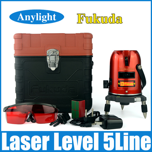 Fukuda 5 lines 1 point Cross line laser, rotary laser level, Horizontal and Vertical laser line level can be used outdoors WAL02