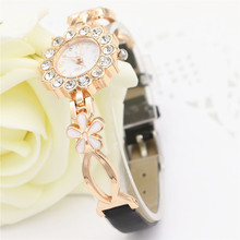 Montre Femme Watches Women 2016 Clock Female Gold Women Steel Quartz Wrist Watch Wristwatches Wholesale Relogio