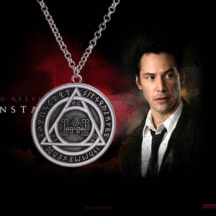 New Personalized John Constantine Rune Pendant Necklace Movie Jewelry for Men and Women