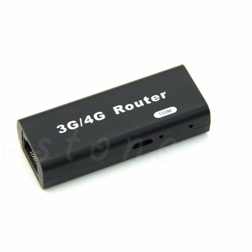 Mini Portable 3G 4G WiFi Wlan Hotspot Client AP 150Mbps RJ45 USB Wireless Router