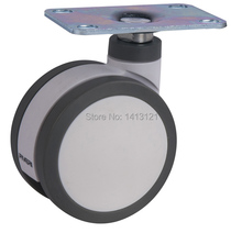 free shipping furniture caster Medical 3-inch Full plastic flat panel universal TPU caster swivel Medical Equipment wheel