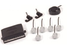 car reverse parking video system/ video parking system with 2 camera 1 for front 1 for back 6 sensor 4 for back 2 for front
