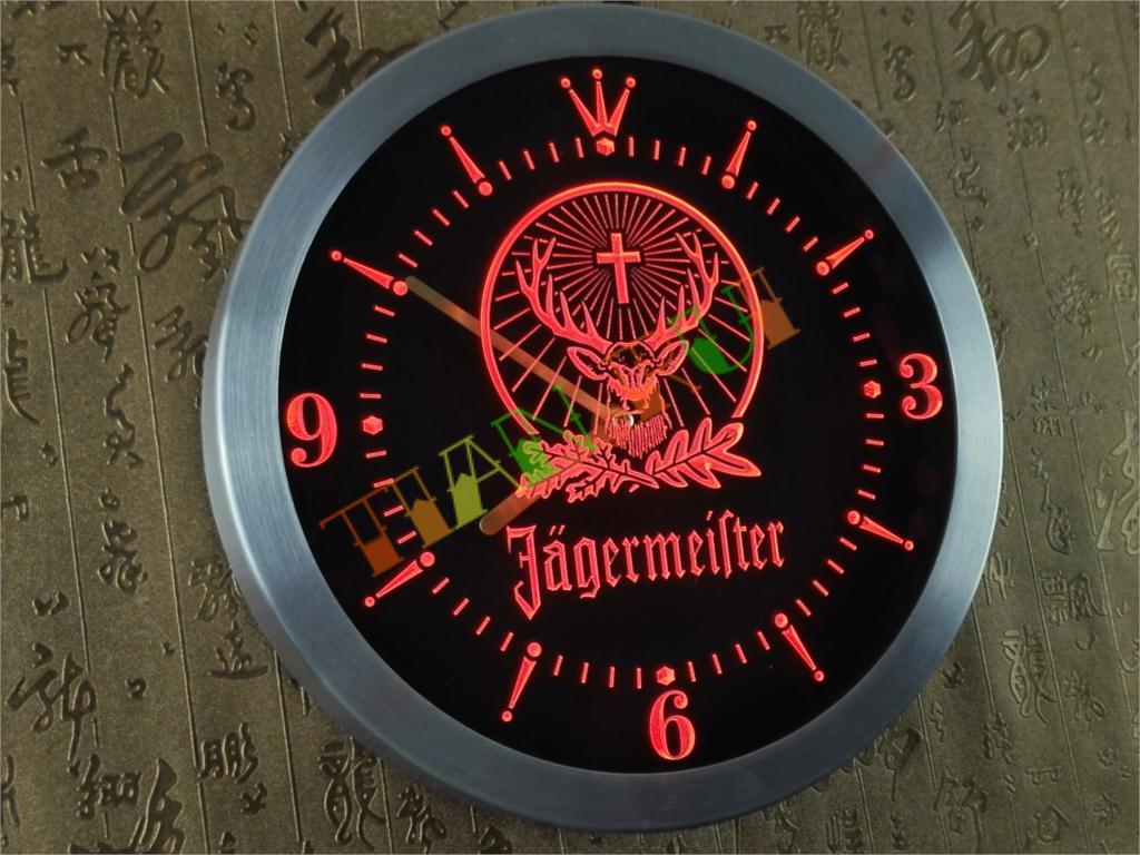 Купить trr001g jagermeister привело неоновый знак настенные часы в