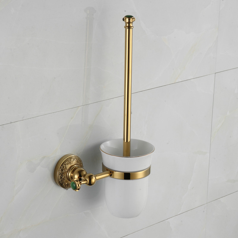 Luxury Crystal Rose Gold Toilet Brush Holder
