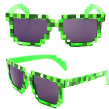 Minecraft Gafas Thug Life Pixel Mujeres Hombres Gafas de Sol Negro Gafas de Sol Del Mosaico Lidiar con eso, niña, niño