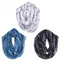 Hot New Fashion Women Winter Warmmer Music Note Sheet Script Pattern Voile Scarves Infinity Scarf bandana