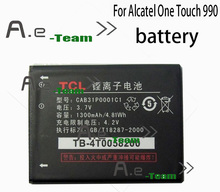 Alcatel One Touch 990 Battery 100 New High Quality 1300mAh Li ion backup Battery for Alcatel