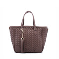 Manual Knitting Tote Bag Women Trendy Fashion Shoulder Bag 2016 New Designer Shopping Bag Hand Bag