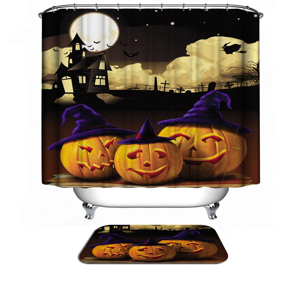 Online kopen wholesale halloween kat douchegordijn uit china ...