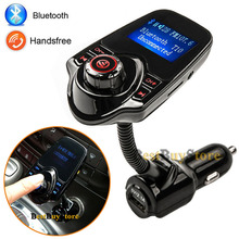 Super Hot Sale Bluetooth Car Kit Handsfree MP3 Player FM Transmitter Dual 2 USB Charger Support SD Card & Line-in AUX