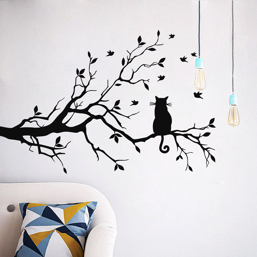 Achetez en gros chat sur l'arbre stickers muraux en ligne à ...