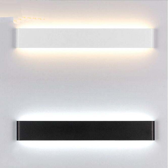 Modern 24cm/41cm Long Aluminum LED Wall Lamps for livingroom bathroom as Decoration Sconce Light AC90-260V lamparas de pared