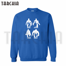 TARCHIA 2016 Free Shipping Super Hero Avangers Iron man Hulk Captain America hoodies sweatshirt personalized man coat casual