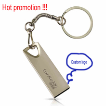 Hot gift ! Mini Keychain Metal Usb flash drive Pen drive Usb memory stick disk Custom logo USB2.0 1GB 2GB 4GB 8GB 16GB 32GB