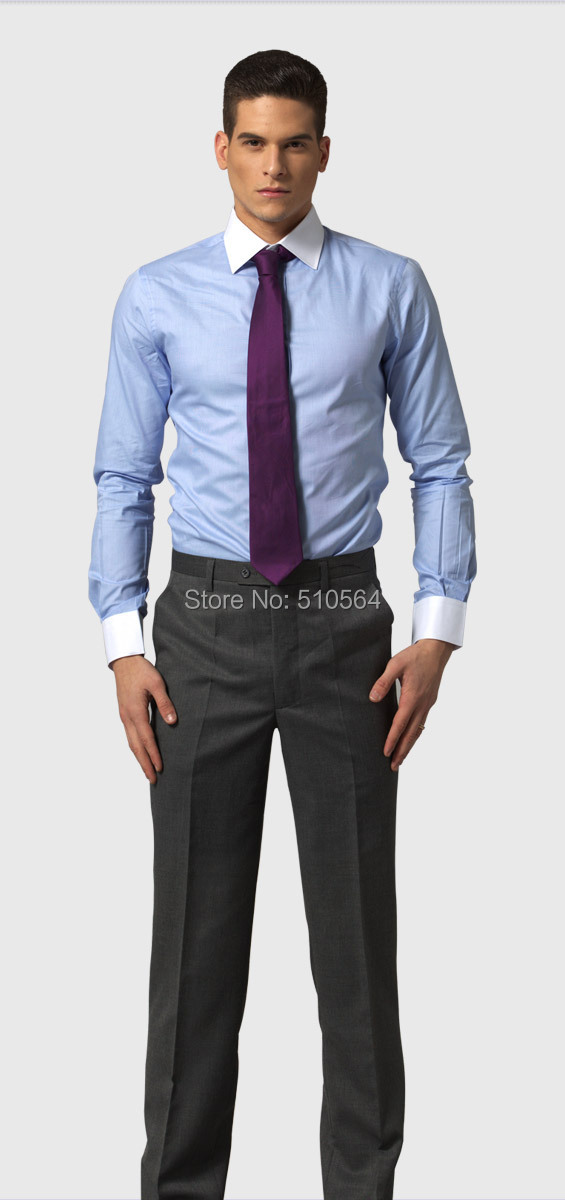 colored dress shirts with white collars