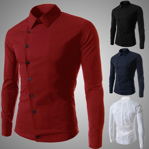 Man Spring New Men S Casual Long Sleeve Shirts Dress Shirt Male