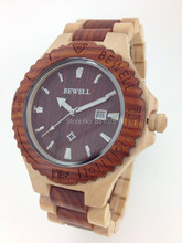 Free shipping 2014 New Fashion Wooden Watch Bewell Natural American Maple Wood Watch Support Wholes Drop
