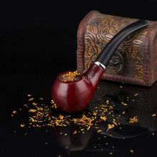 Grandpa Gifts  Fashion Vintage Noble Significant Smoking Pipe Wooden Pipe Tobacco With Synthetic Leather Sheath And Pipe Rack