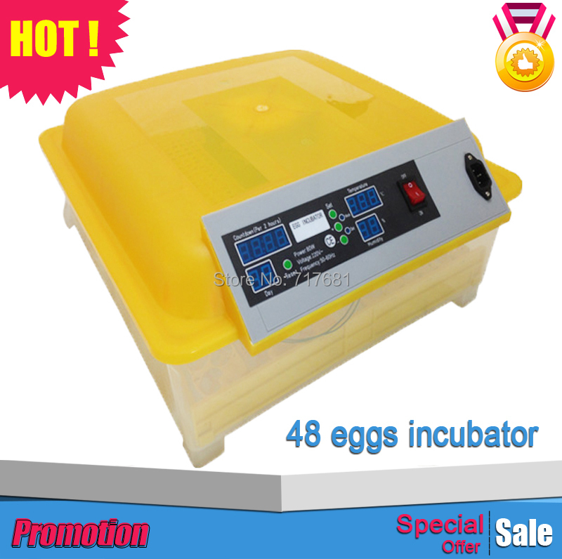 Transparent egg hatching machine chicken incubator for sale (48 egg 