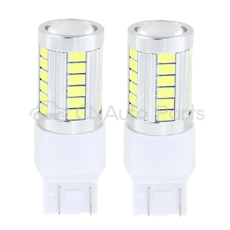 CARCHET 2x LED 5630 33 SMD T20 7443 7440 White 800LM Tail Brake Signal Parking Lights