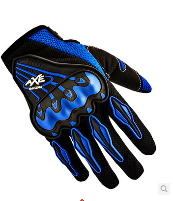 Axe Spring and Summer Motorcycle Gloves Full Automobile Race Motorcycle Gloves Knight Ride Cross Country Gloves