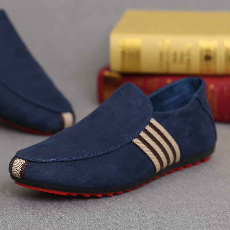 Red Bottom Shoes For Men Loafers Casual Flat Shoes Fashion Men Slip On Outdoor Shoes Mocassim