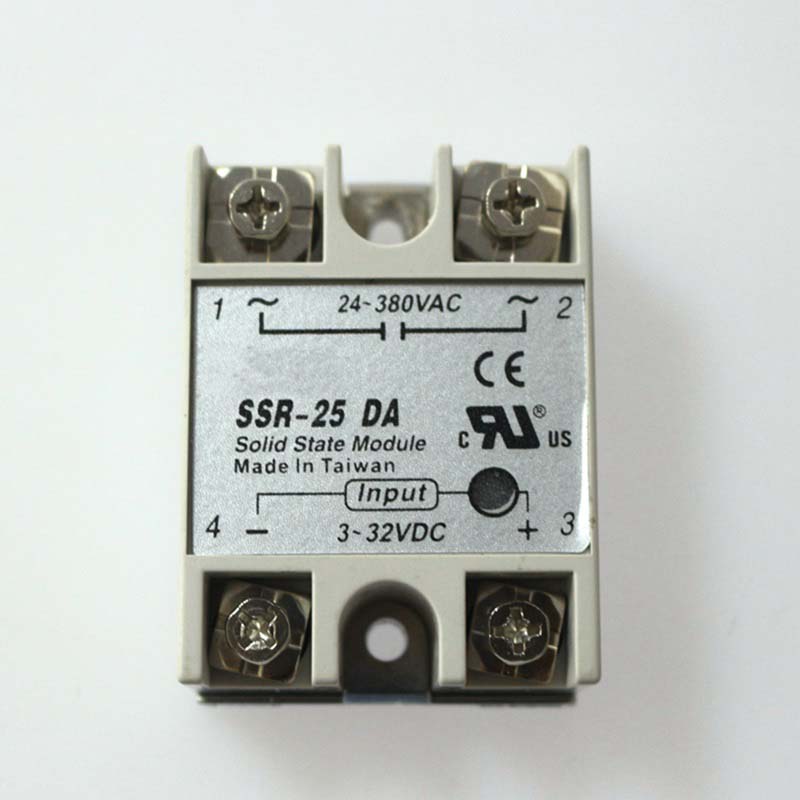 Free shipping SSR 25A  SSR25DA 25A solid state relay,single phase ssr