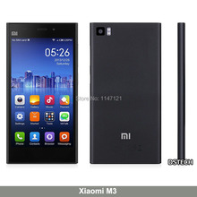 Original Xiaomi Mi3 M3 Mi 3 Quad Core Qualcomm Snapdragon 800 3G WCDMA Cell Phones Android
