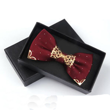 Bow tie Fashion male bow ties men married groom color block decoration butterfly high quality bow cravat bowknot